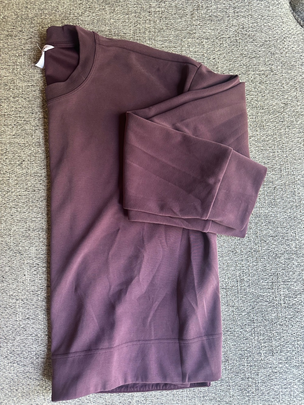 Athleta Set Crewneck Sweatshirt and Wide Leg Pant - Deep Purple - Picture 3 of 3